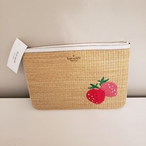 ♠️🍓Kate Spade Picnic in the Park Large Zip Pouch.